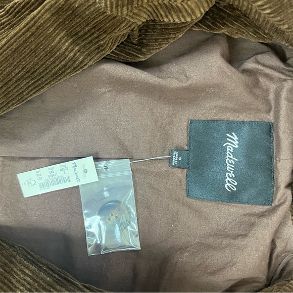 NWT Madewell Corduroy Dorset Blazer Jacket Chocolate Brown Size S - Picture 7 of 10